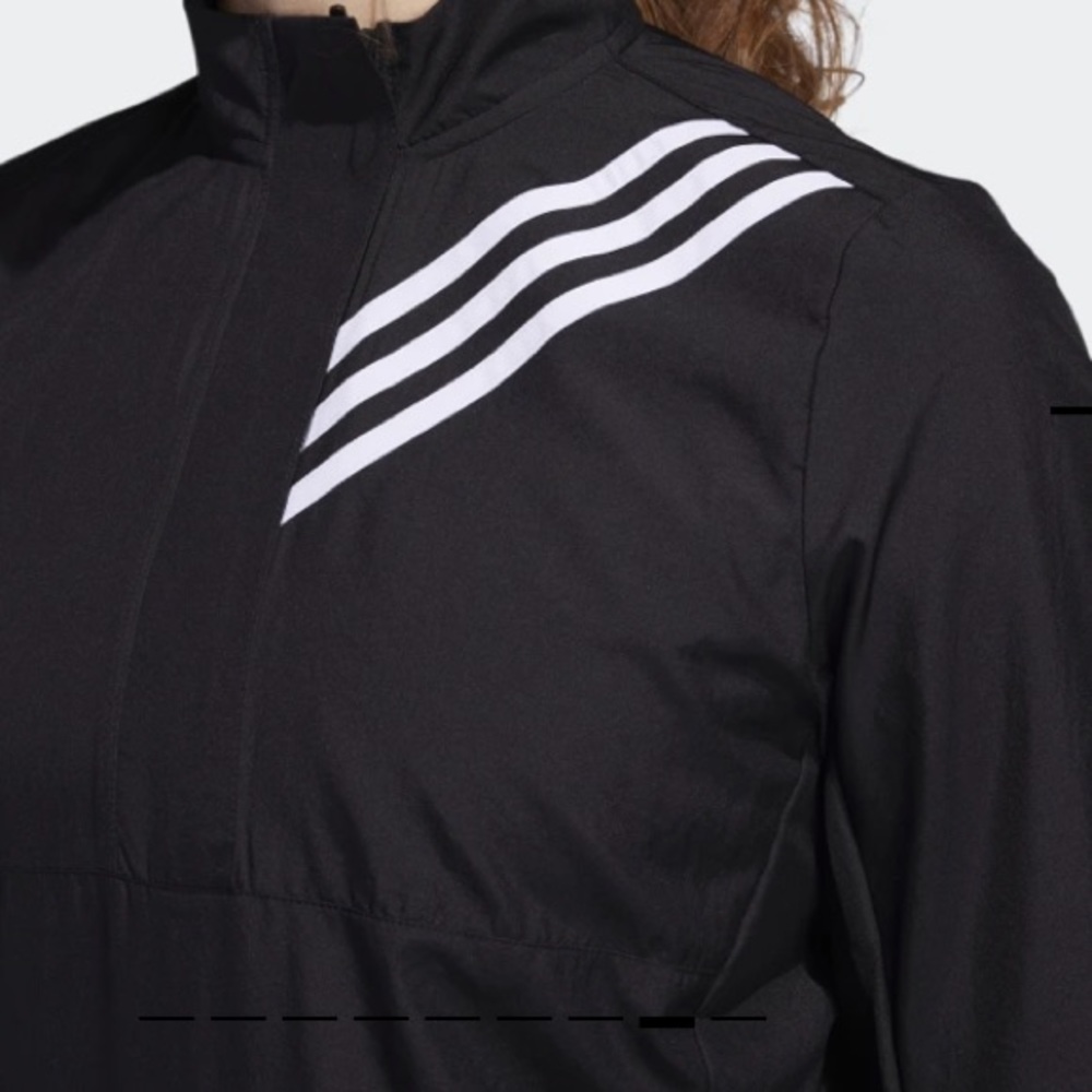 ADIDAS RUN IT 3-Stripes Anarak Jacket Top - Picture 6 of 8